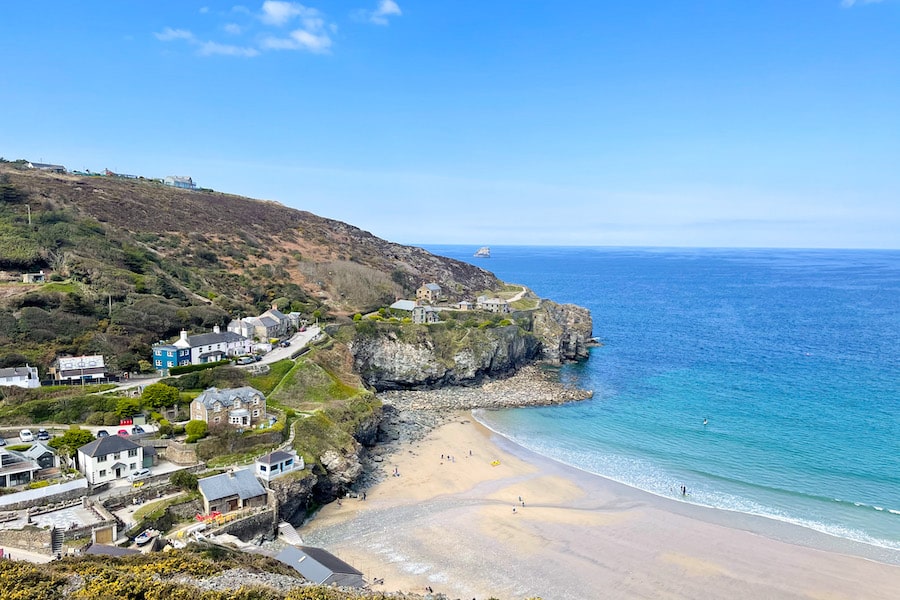 Panoramic View St Agnes Beach
