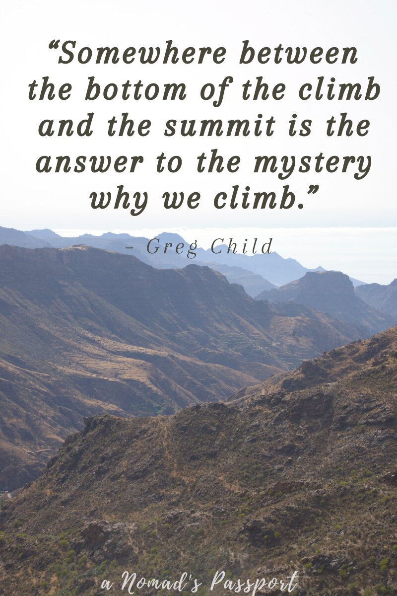Greg Child Mountain Quote