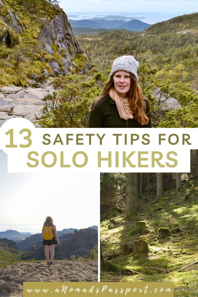 safety tips for solo hikers