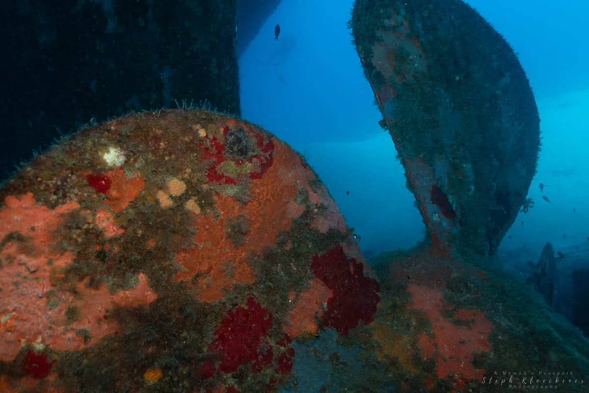 Diving Malta Um El Faroud Propeller