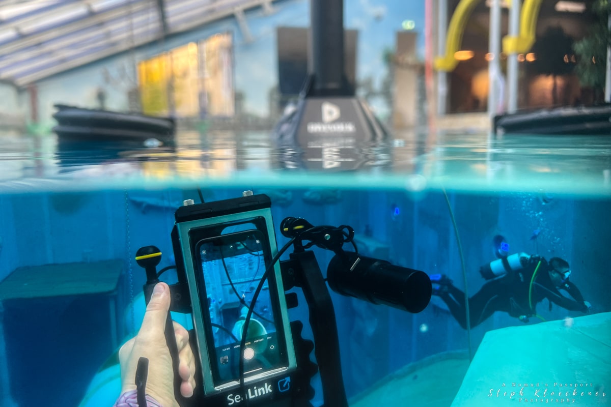 Divevolk SeaLink Mobile Transmitter Live Stream Underwater