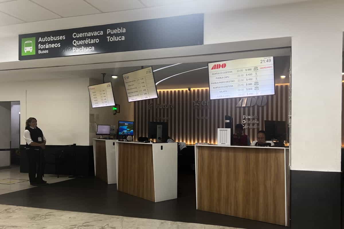 Bus Ticket Counter Mexico City Airport